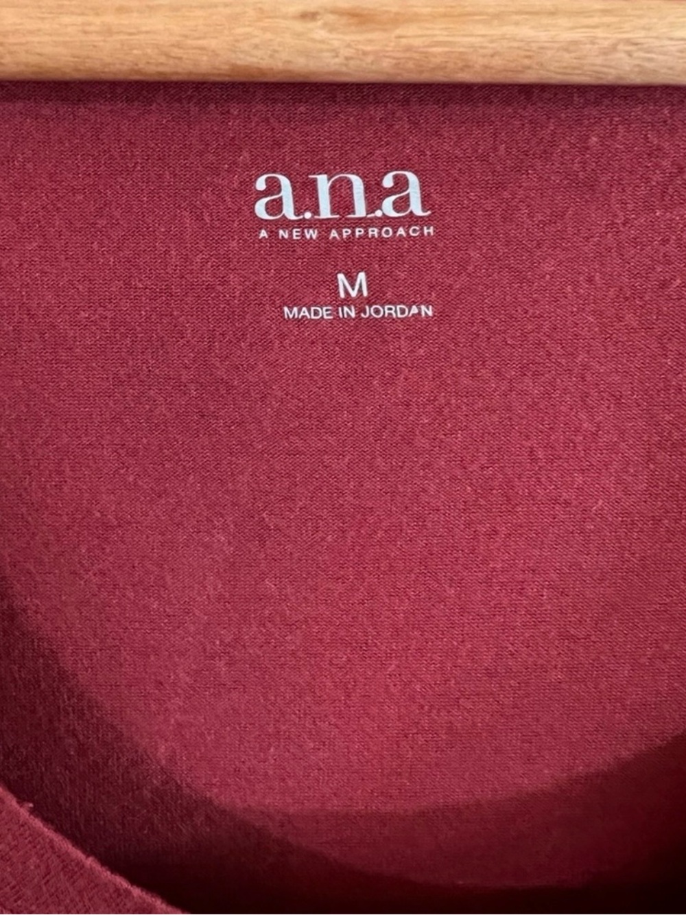 a.n.a Burnt Orange 3/4 Sleeve Casual Top Women Medium Soft Stretch - Picture 6 of 7
